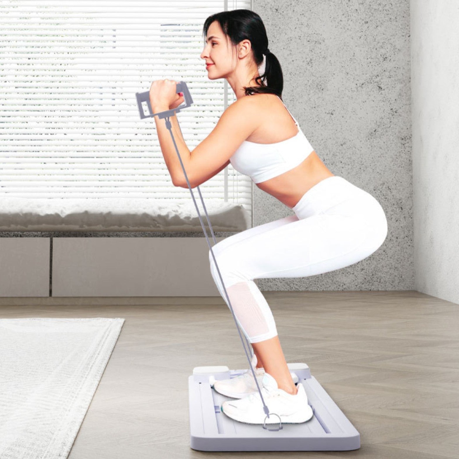 Pilates Reformer Set in use